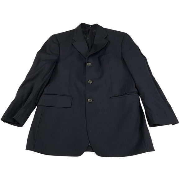 Ralph Lauren Black Pinstriped Men's Blazer, 39S - Picture 3 of 11